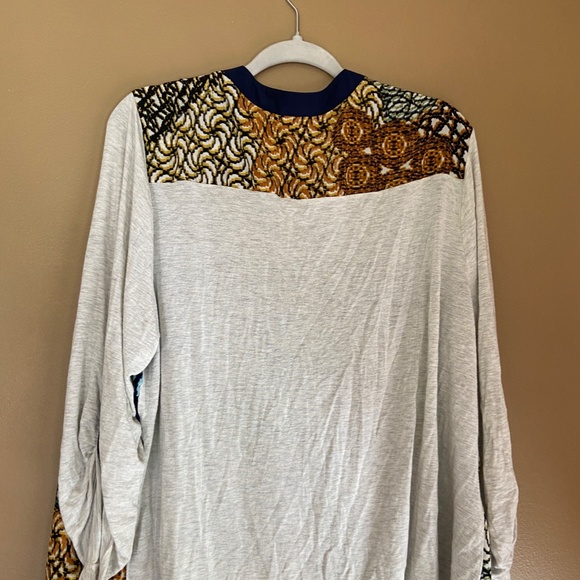 Plus size 2x Women's blouse shirt top multi color 3/4 sleeves - Picture 4 of 5